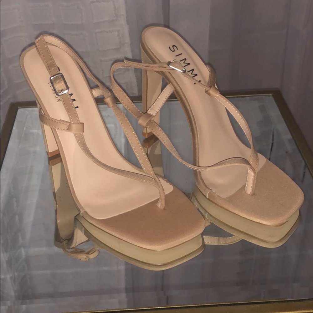 Simmi Nude heeled sandals